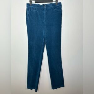 Northern Reflections Essential Slim Teal Blue Corduroy‎ Pants Size 4